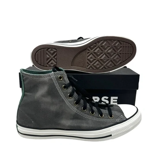 Converse Chuck Taylor Canvas Gray High Sneakers Skate Shoes Men's Size A06586C - Picture 4 of 10